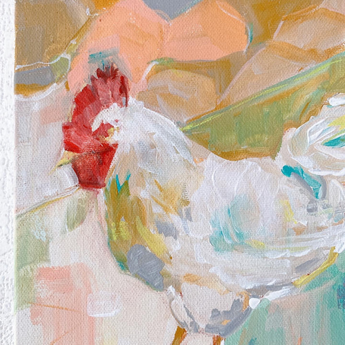 【2025秋冬新作】 原画】ニワトリの絵 絵画 15682612｜Creema(クリーマ) 通販 Hang 絵画