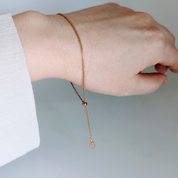 宝石質シトリン K14gf スライドボール ブレスレット 【 SLST-B-GF