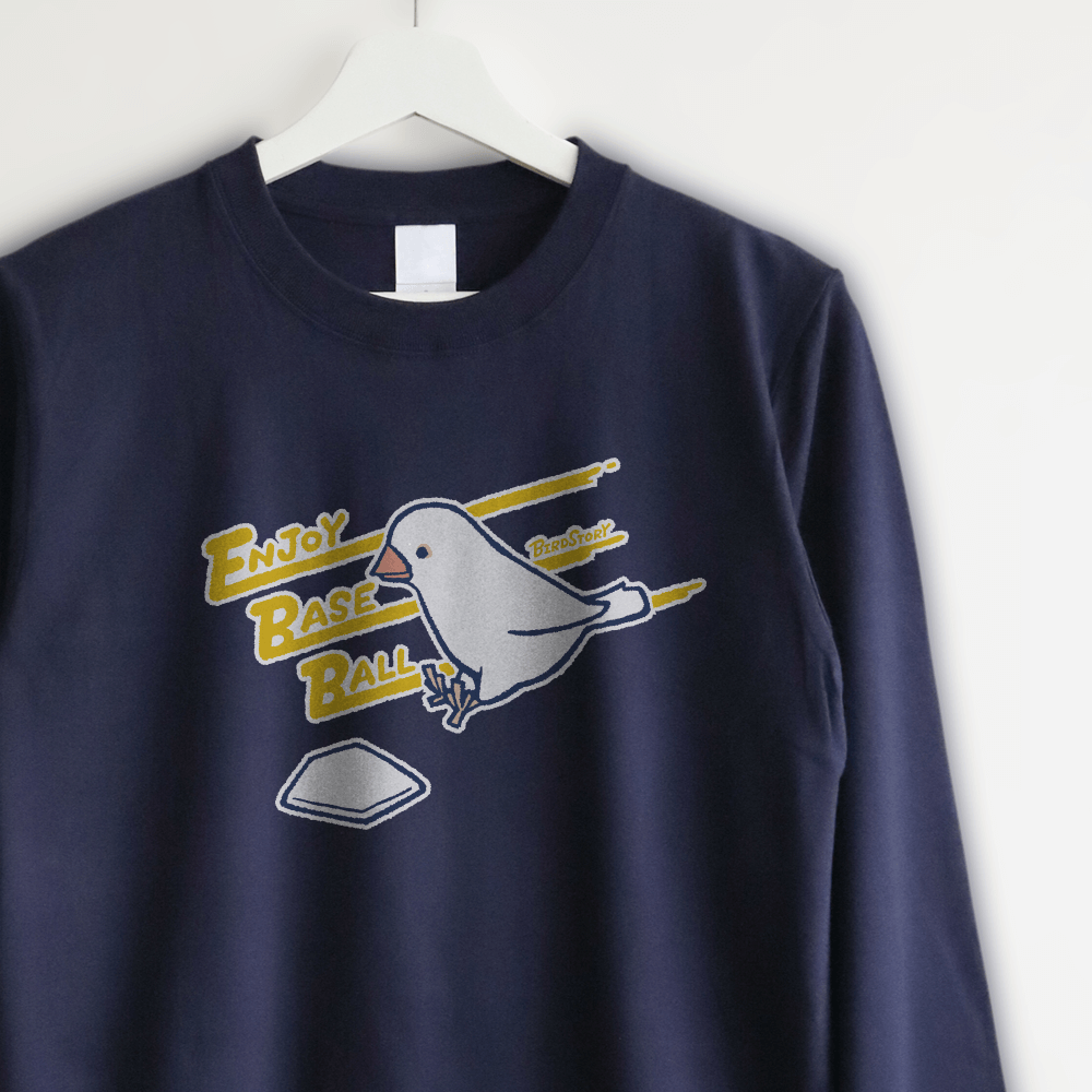 長袖Tシャツ（ENJOY BASEBALL / ホームスチール / ネイビー）