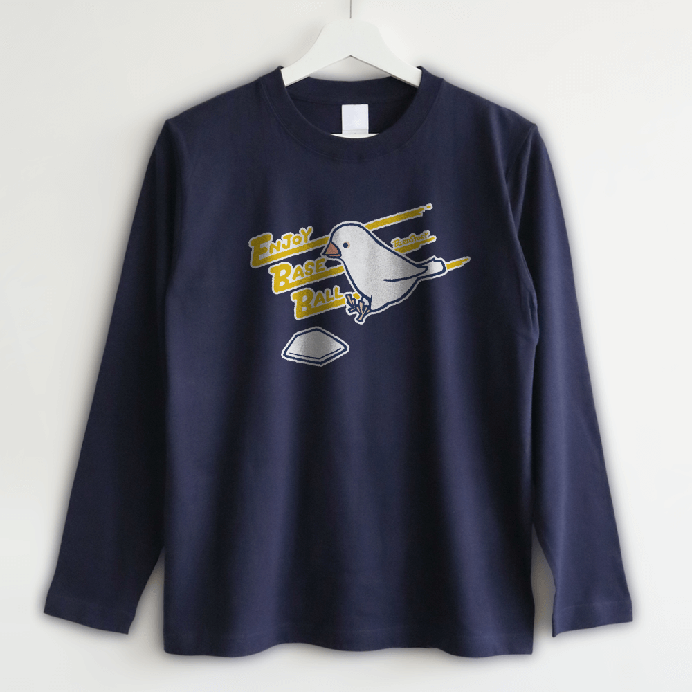 長袖Tシャツ（ENJOY BASEBALL / ホームスチール / ネイビー）