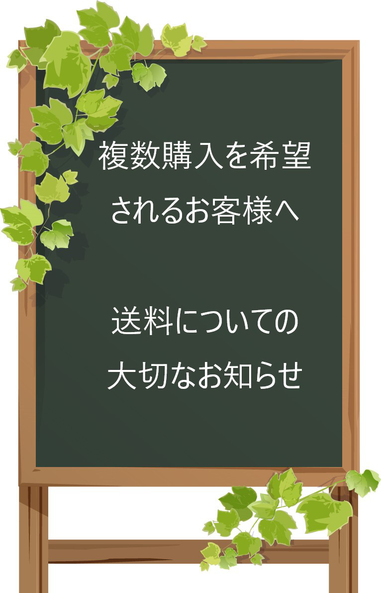 複数購入を希望されるお客様へ　送料についての大切なお知らせ