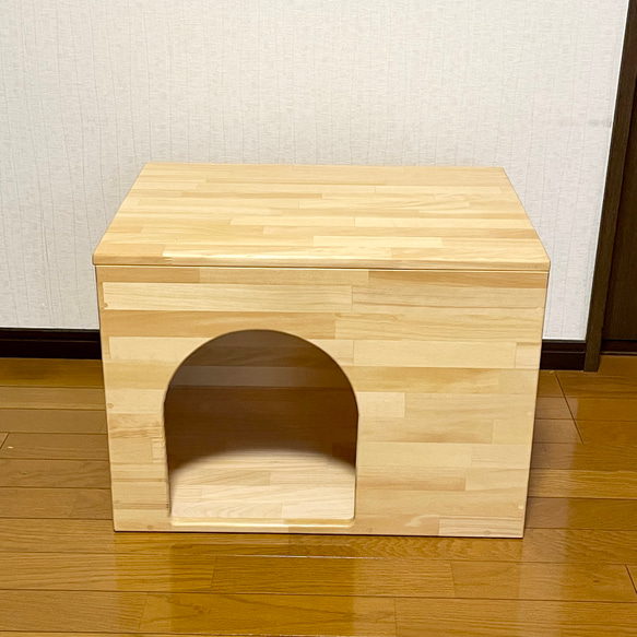 木製ドッグハウス　2部屋 ドッグハウス(室内用) ハウス・小屋 かき工房 通販 15683012｜Creema