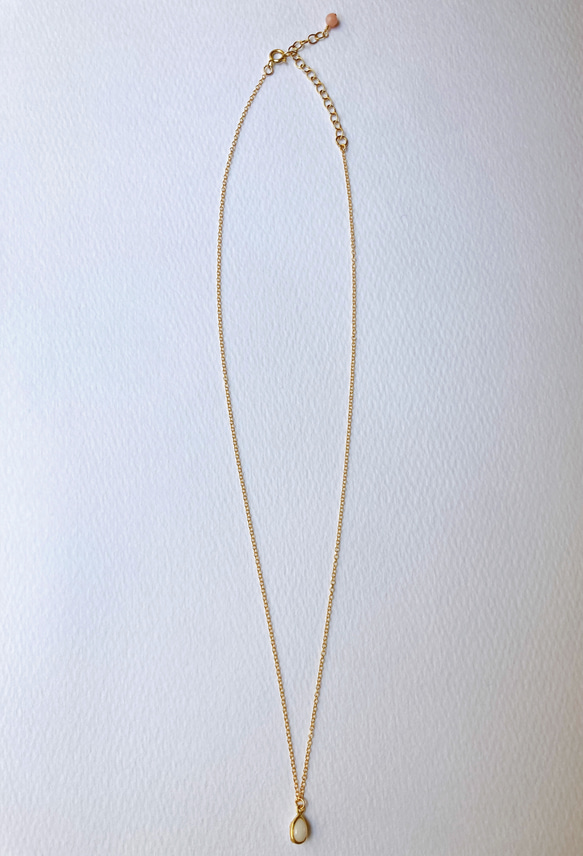 母乳アクセサリー しずくネックレス（シルバー） 母乳ジュエリー ブレストミルクジュエリー 出産・授乳・卒乳・断乳の記念に 4枚目の画像