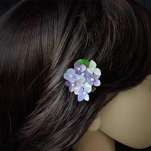 手作り押し花ヘアピン /ヘアピン/ヘアクリップ/ 紫陽花 / ギフト