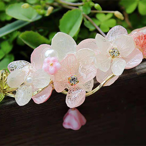 手作り押し花ヘアピン /ヘアピン/ヘアクリップ/ 紫陽花 / ギフト  