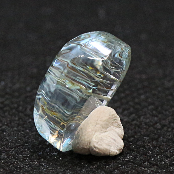 AG-L-185　天然石 ルース 素材 針入り ブルー トパーズ 約15.7ct 2枚目の画像