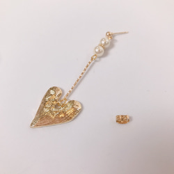 heart pearl pierce♡ハートピアス 14枚目の画像