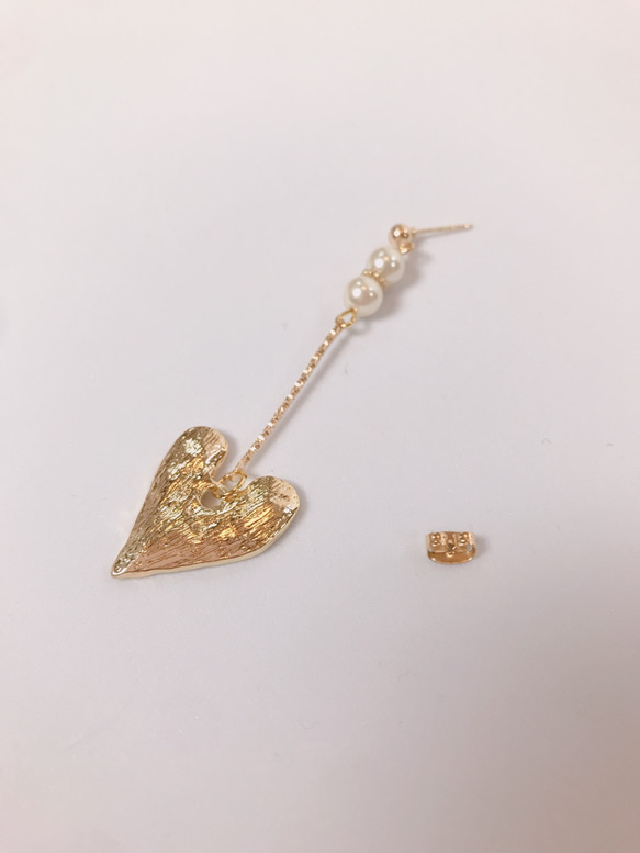 heart pearl pierce♡ハートピアス 14枚目の画像