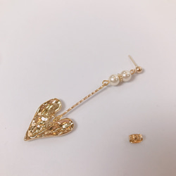 heart pearl pierce♡ハートピアス 12枚目の画像