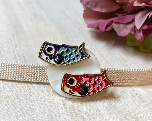 ラスト1品】こどもの日 鯉のぼり帯留め 端午の節句 帯留め ciel 通販