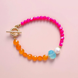 レン◆天然石マルチカラーブレスレット✧14kgf 受注制作】マルチカラーサファイア ブレスレット✩.*˚ 天然石