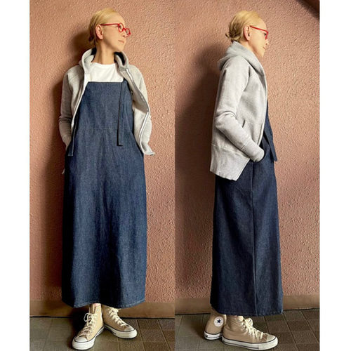 サイズと長さ選べる❤️RATA❤️スラリと見えるサロペットジャンパー