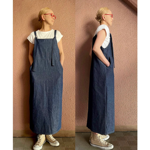 サイズと長さ選べる❤️RATA❤️スラリと見えるサロペットジャンパー