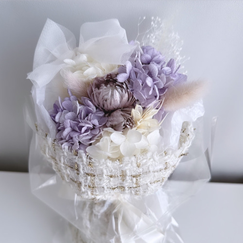 ツイードブーケ【Sサイズ】 プリザーブドフラワー magnifique 通販