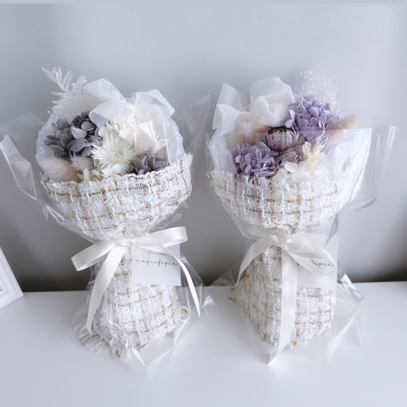 ツイードブーケ【Sサイズ】 プリザーブドフラワー magnifique 通販