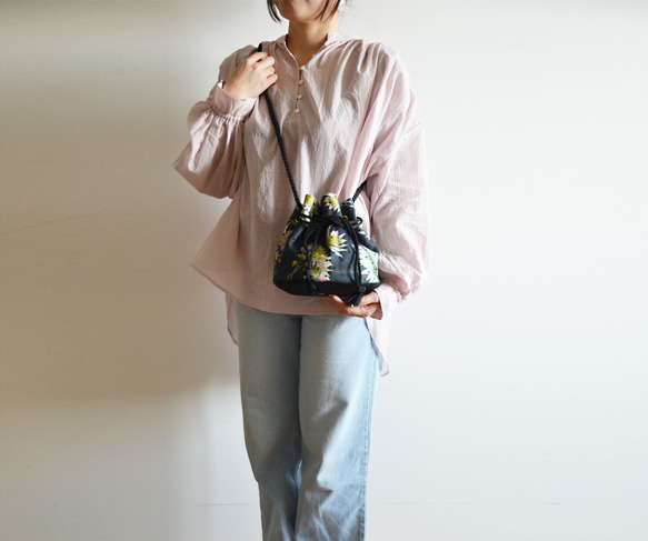 [New Premium] French Linen Botanical x Tulle Dot 2way Shoulder M 第7張的照片