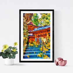 【アートポスター】群馬 榛名神社の神門と双龍門（作品No.487） 1枚目の画像