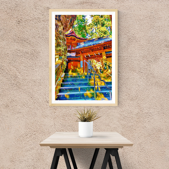 【アートポスター】群馬 榛名神社の神門と双龍門（作品No.487） 2枚目の画像