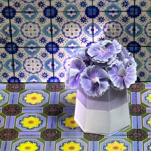 多邊形花瓶 康乃馨 DIY材料包 第3張的照片