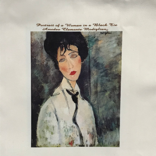 モディリアーニ 黒いネクタイの女」複製画