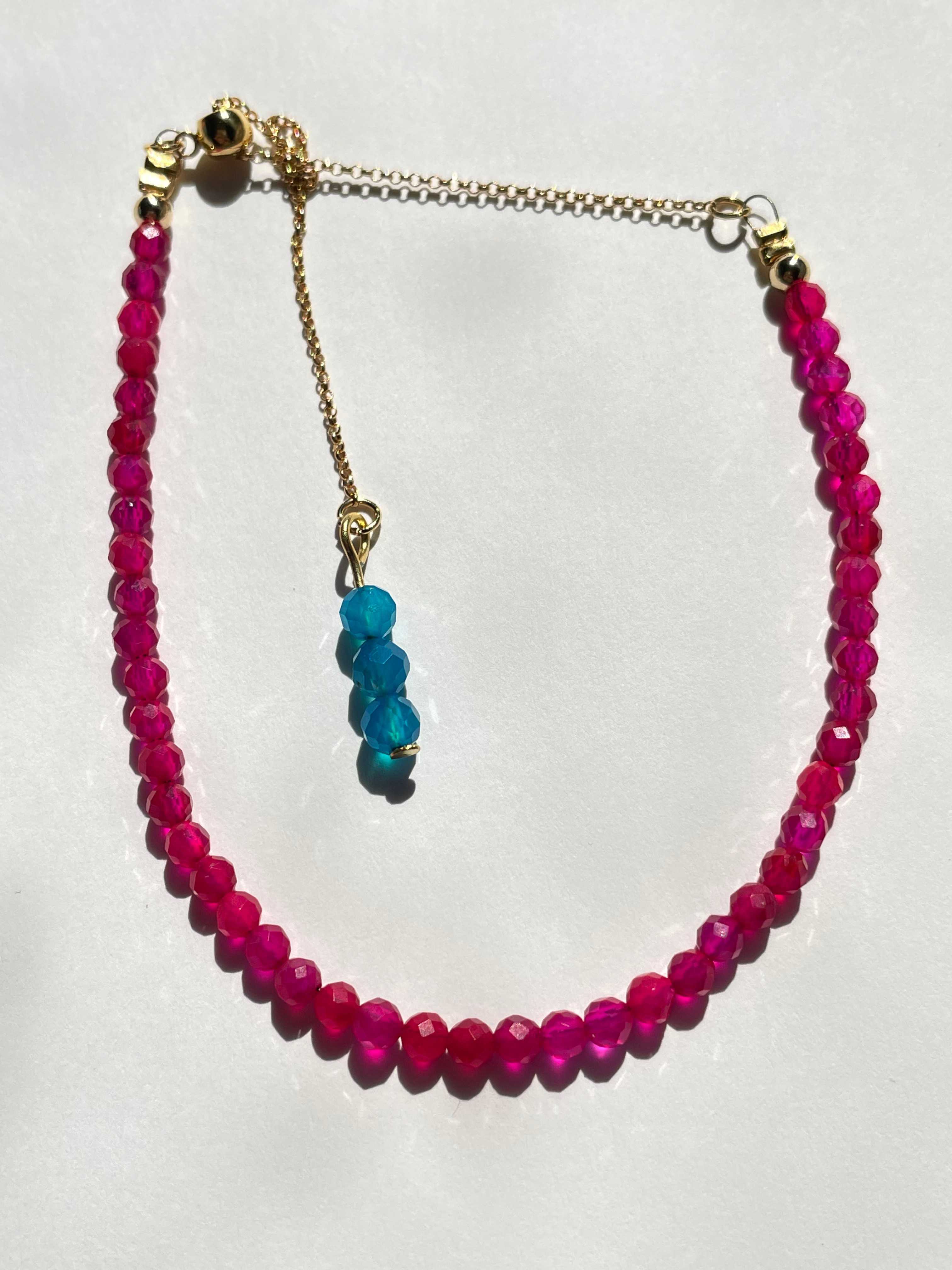 ローズアゲートブレスレット