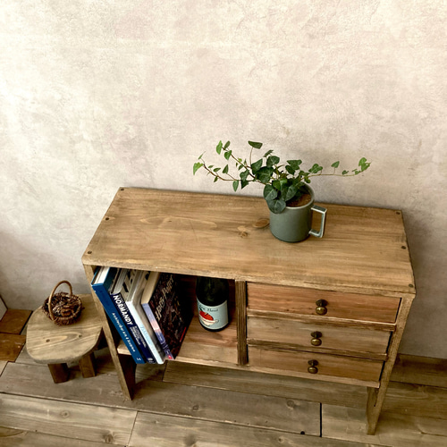 アンティーク調✨階段型収納✨中華家具 ダークブラウン 【公式通販】