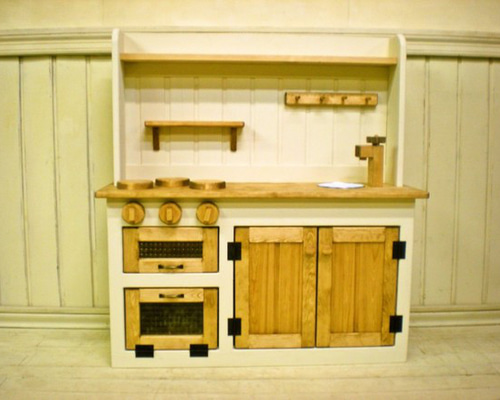 90センチワイドタイプ おままごと キッチン チェッカーガラス扉