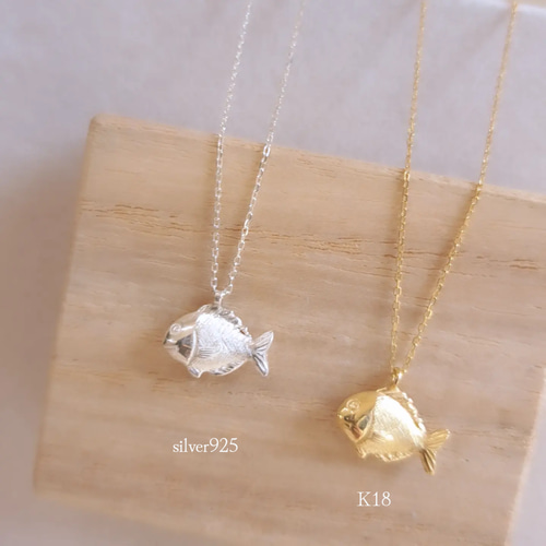魚型金色ペンダントネックレス 魚型ペンダントネックレス - メルカリ