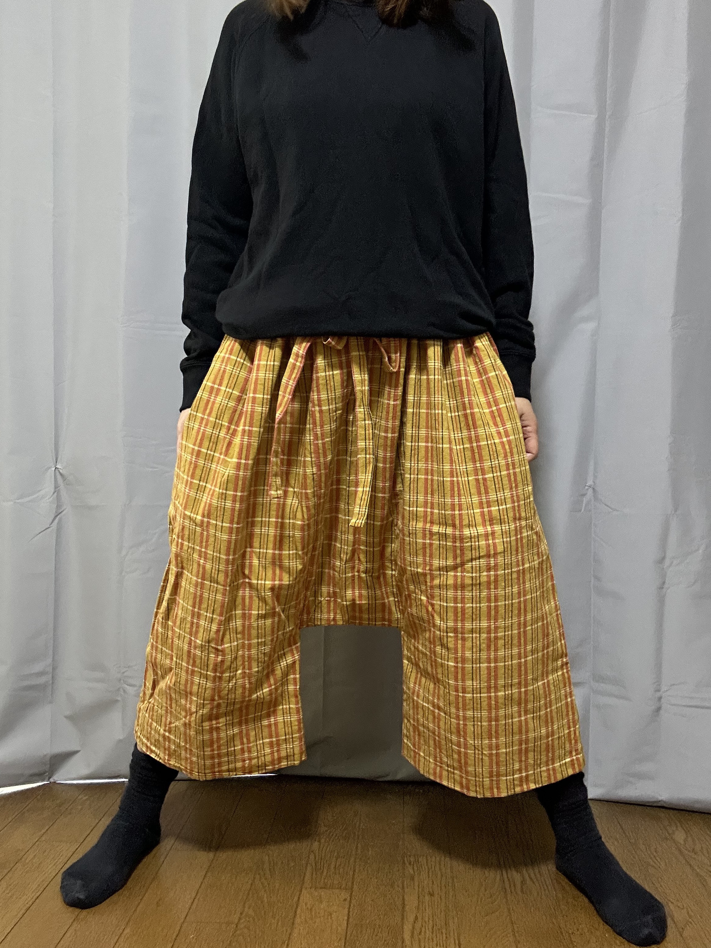 着物リメイク＊サルエルパンツ ロングパンツ maricos 通販