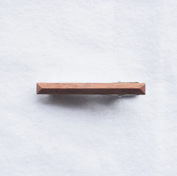 【ラッピング無料】木製ネクタイピン　マホガニー　45mm　No.1 3枚目の画像