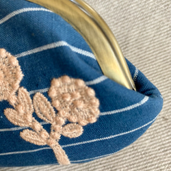 ミナペルホネン×リバティ＊お花の刺繍が可愛い生地bonheurボナールを使ったメガネケース 6枚目の画像