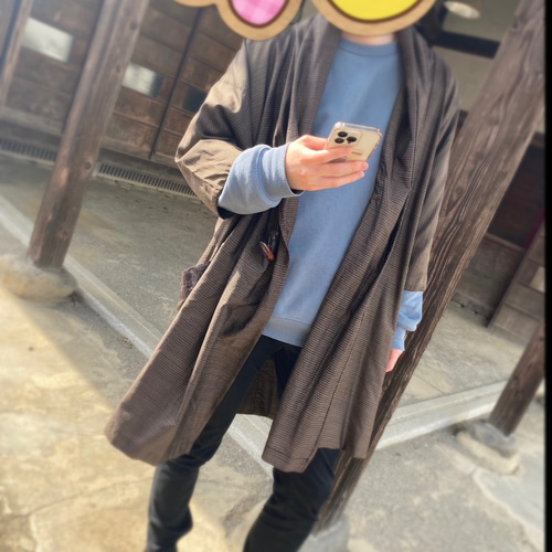 10 着物リメイク【大島紬】 ジャケット コート 大島紬リメイク 大人 