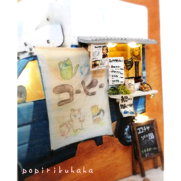 動画あり 憧れのキッチンカー　オーダーメイド・フードトラック・移動販売車・イベント車・LED・ミニチュアショップ 