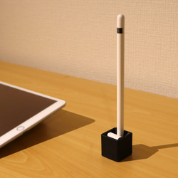 TABLET PEN STAND　CUBOY apple penicilスタンド タブレットペン　黒 ブラック 3枚目の画像