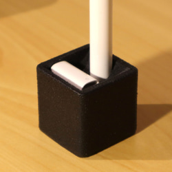 TABLET PEN STAND　CUBOY apple penicilスタンド タブレットペン　黒 ブラック 2枚目の画像
