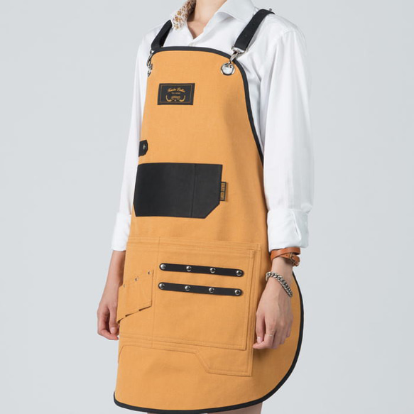 理容 美容エプロン 職人 シザーエプロン 作業エプロン デニムエプロン レザーエプロン かっこいい ショップエプロン ア 