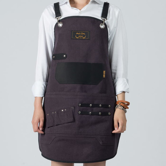 理容 美容エプロン 職人 シザーエプロン 作業エプロン デニムエプロン レザーエプロン かっこいい ショップエプロン ア 