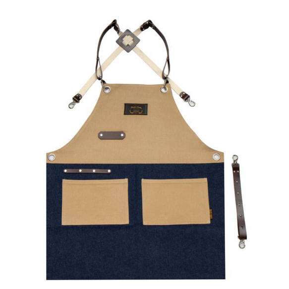 理容 美容エプロン 職人 シザーエプロン 作業エプロン デニムエプロン レザーエプロン かっこいい ショップエプロン ア 
