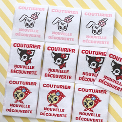 レトロウッドタグ ちびたんෆ˚* レトロアニマルタグ10枚セット バンビ・うさぎ・小鳥 布タグ その他