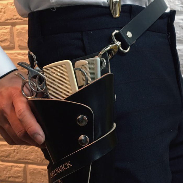 シザーケース 美容師 理容師 シザーケース トリマー フローリスト おしゃれ シザーバッグ 本革 業務用 本格手作り 本 シザーケース