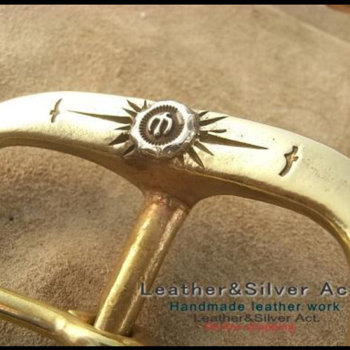 手彫りイーグル　ハンドメイド　真鍮ギャリソンバックル　手彫りベルト　完全1点物 手彫りイーグル ハンドメイド 真鍮ギャリソンバックル 手彫り
