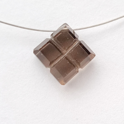 高品質スモーキークォーツ 板チョコ2×3SS 1個 天然石 ☆buchuchu