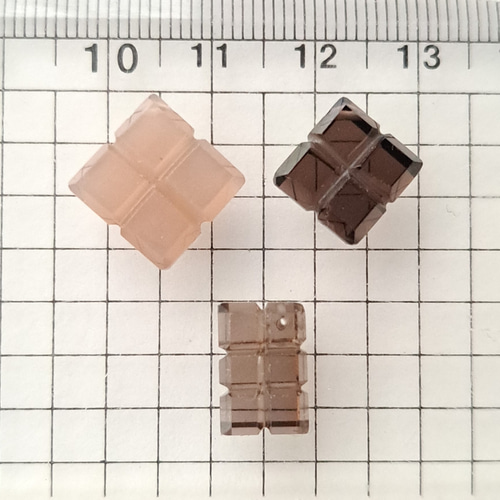 高品質スモーキークォーツ 板チョコ2×3SS 1個 天然石 ☆buchuchu