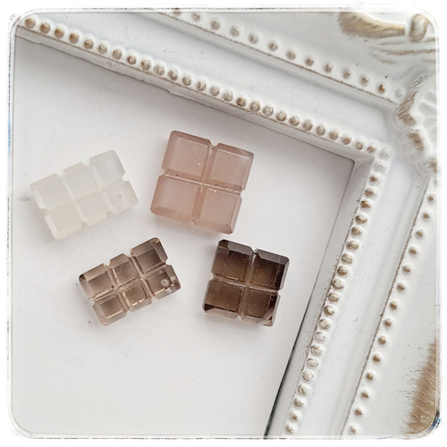高品質スモーキークォーツ 板チョコ2×3SS 1個 天然石 ☆buchuchu