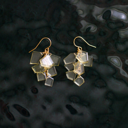 fusa : Lemon Quartz (earring) 檸檬色流蘇耳環 第1張的照片