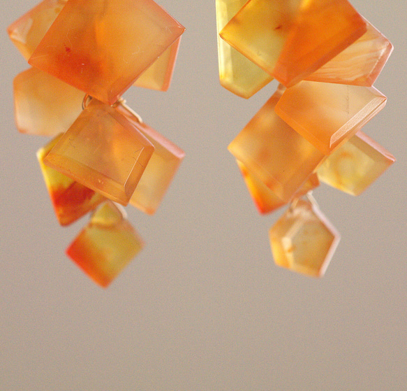 fusa : Carnelian（earring） カーネリアンの耳飾り 9枚目の画像