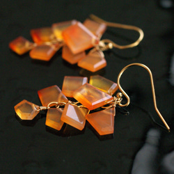 fusa : Carnelian（earring） カーネリアンの耳飾り 8枚目の画像