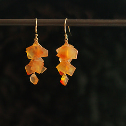 fusa : Carnelian（earring） カーネリアンの耳飾り 5枚目の画像