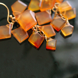 fusa : Carnelian（earring） カーネリアンの耳飾り 7枚目の画像