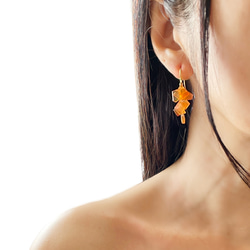 fusa : Carnelian（earring） カーネリアンの耳飾り 3枚目の画像